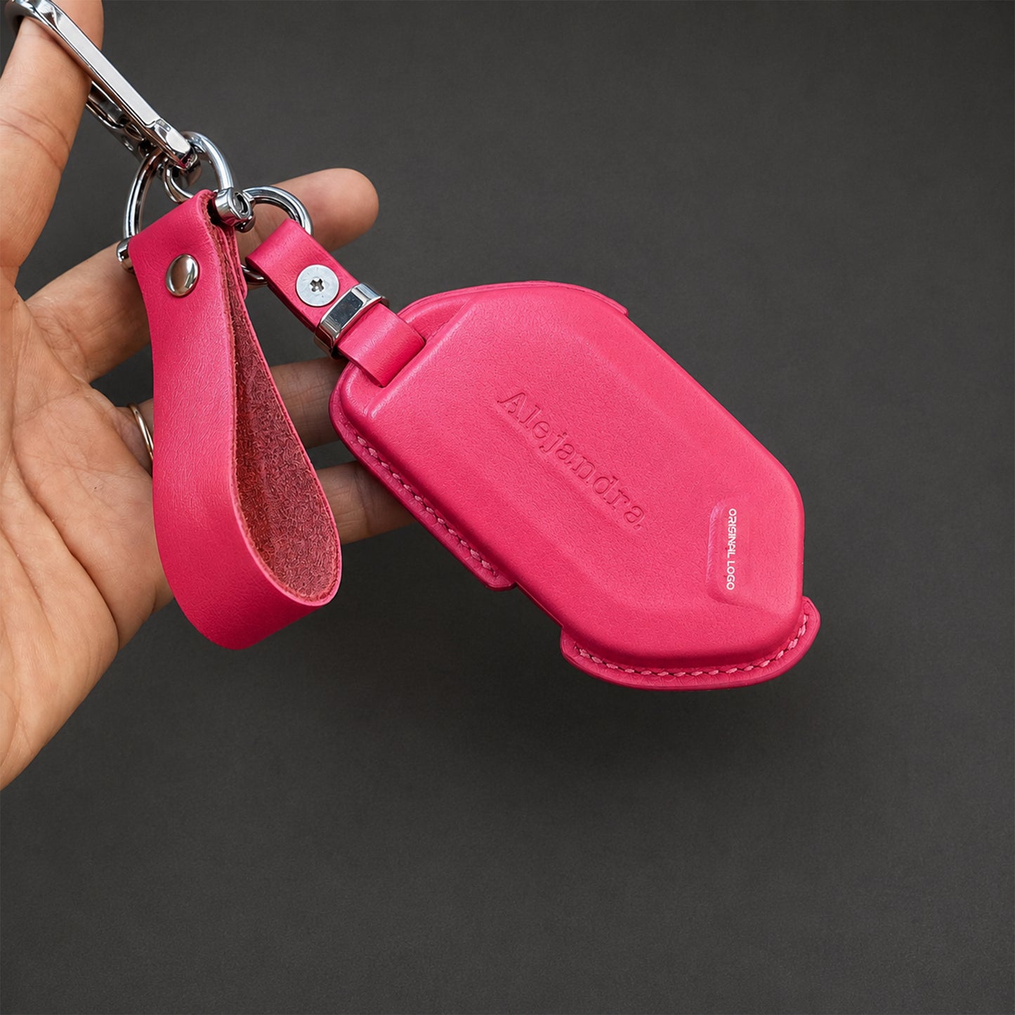 Handmade Veg Tan Leather Key Fob Cover Telluride EV9 EV6 Sorento Sportage Niro Soul Carnival K5 2022-2026