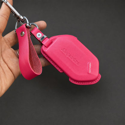 Handmade Veg Tan Leather Key Fob Cover Telluride EV9 EV6 Sorento Sportage Niro Soul Carnival K5 2022-2026