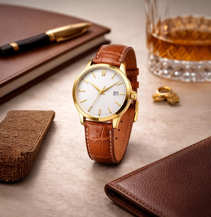 Handmade Dark Tan Alligator Leather Watch Strap 22mm 21mm 20mm 19mm 18mm 16mm