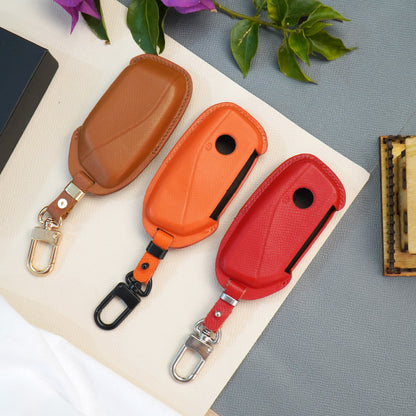 Handmade Epsom Leather Car Key Fob Case Fits BMW G-Chassis X1 U11 X5 G05 X7 G07 i7 iX