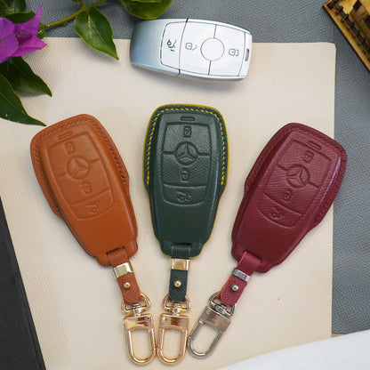 Mercedes Key Fob Case, Cover Shell for Mercedes Benz C E S G Class GLC GLK W177 W205 W213 W222 X167 AMG, Gift For New Car