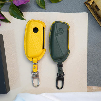 Handmade Epsom Leather Car Key Fob Case Fits BMW G-Chassis X1 U11 X5 G05 X7 G07 i7 iX