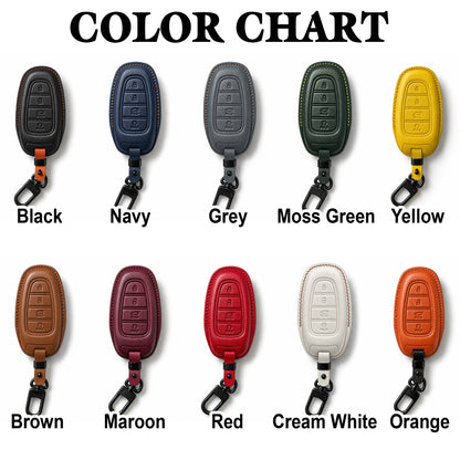 Leather Key Fob Cover fit for Nexo, Santa Fe, Sonata, Tucson, Palisade, (2022- 2024). Handcrafted Leather Key Cover, Gift For New Car