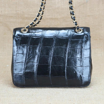 Handmade Genuine Alligator Leather Shoulder Bag – Handmade Exotic Leather Crossbody Bag
