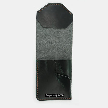 Handmade Leather Cash Wallet, Slim Card & Cash Holder, Minimalist Wallet, Front Pocket, Flap Wallet